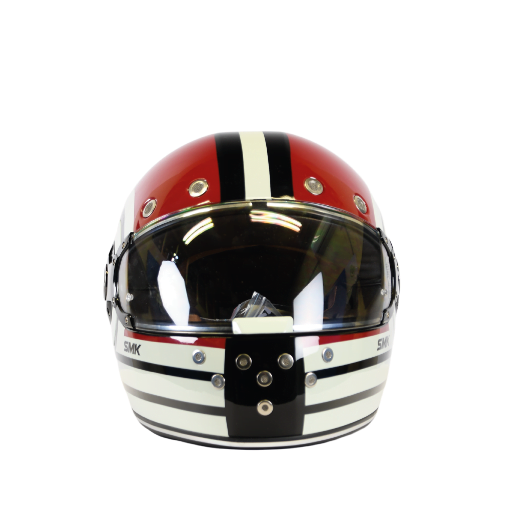 SMK Integral MC Helmet Retro Ranko Begie /Red