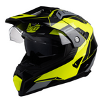 UFO Adventure MC Helmet Aries Black /Flue