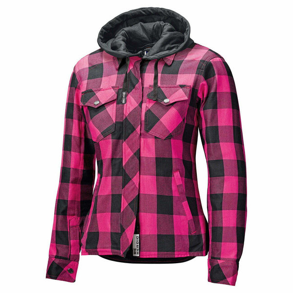 Held Lady Kevlar MC Shirt Lumberjack II Black /Pink
