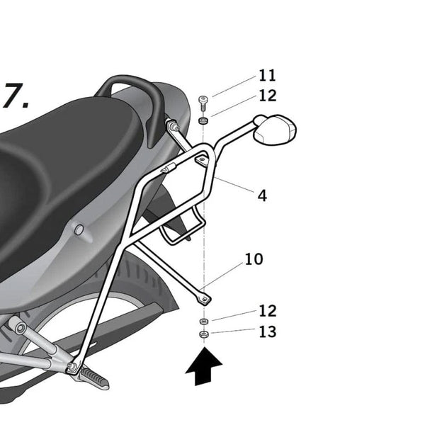 Shad 3p System Boční držák-suzuki GSX-F650 (S0GS61SF)