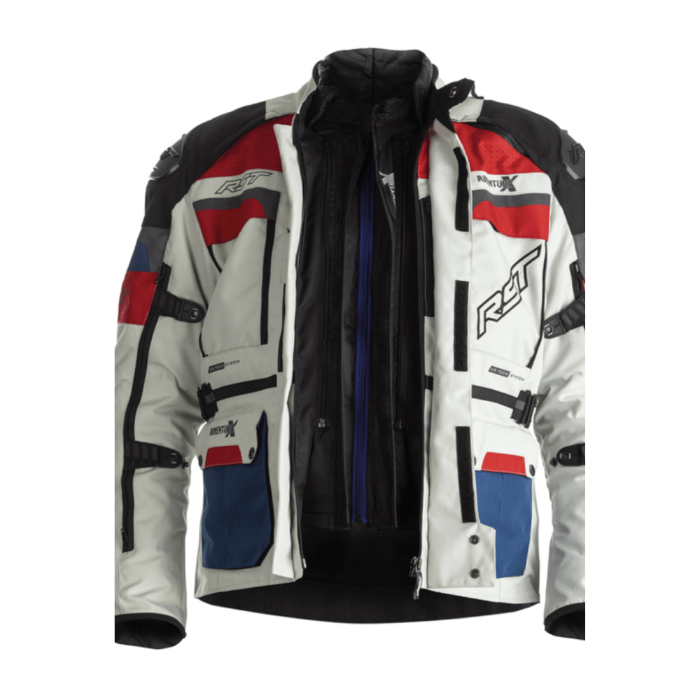 První textilie MC-Jacket Adventure-X Blue /Red