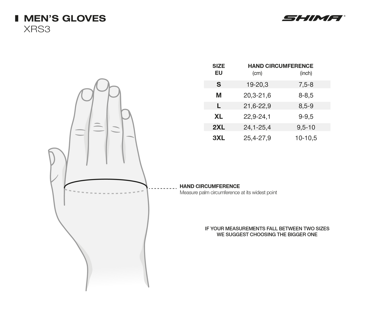 Shima MC Gloves XRS-3 černá /chřipka