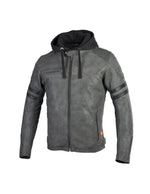 SECA Leather MC-Jacket Horn II Grey