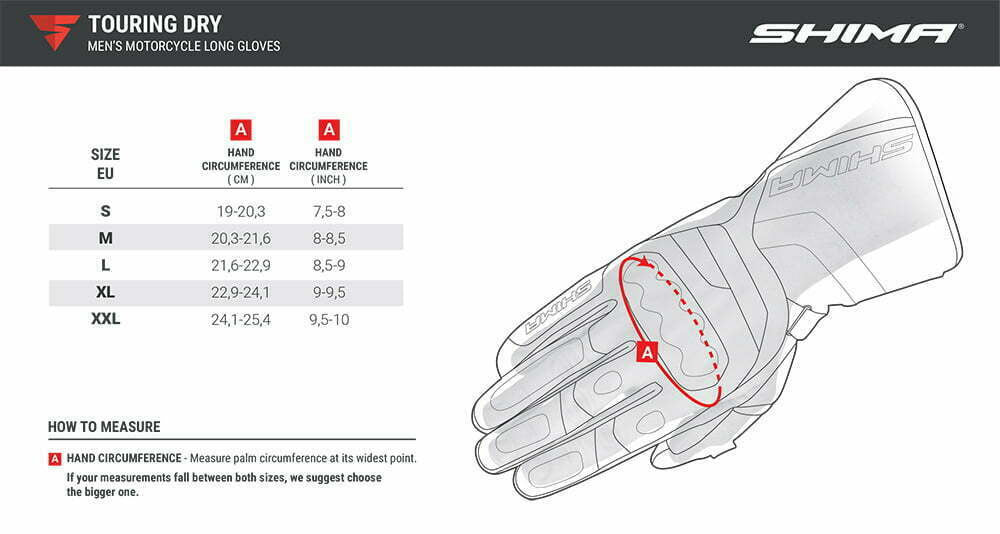 Shima MC Gloves Waterproof Touring Dry