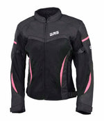 GMS Women Textile MC Jacket Tara Mesh Black /Pink