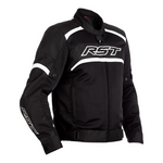 Rst textile mc-jacket pilot black /white