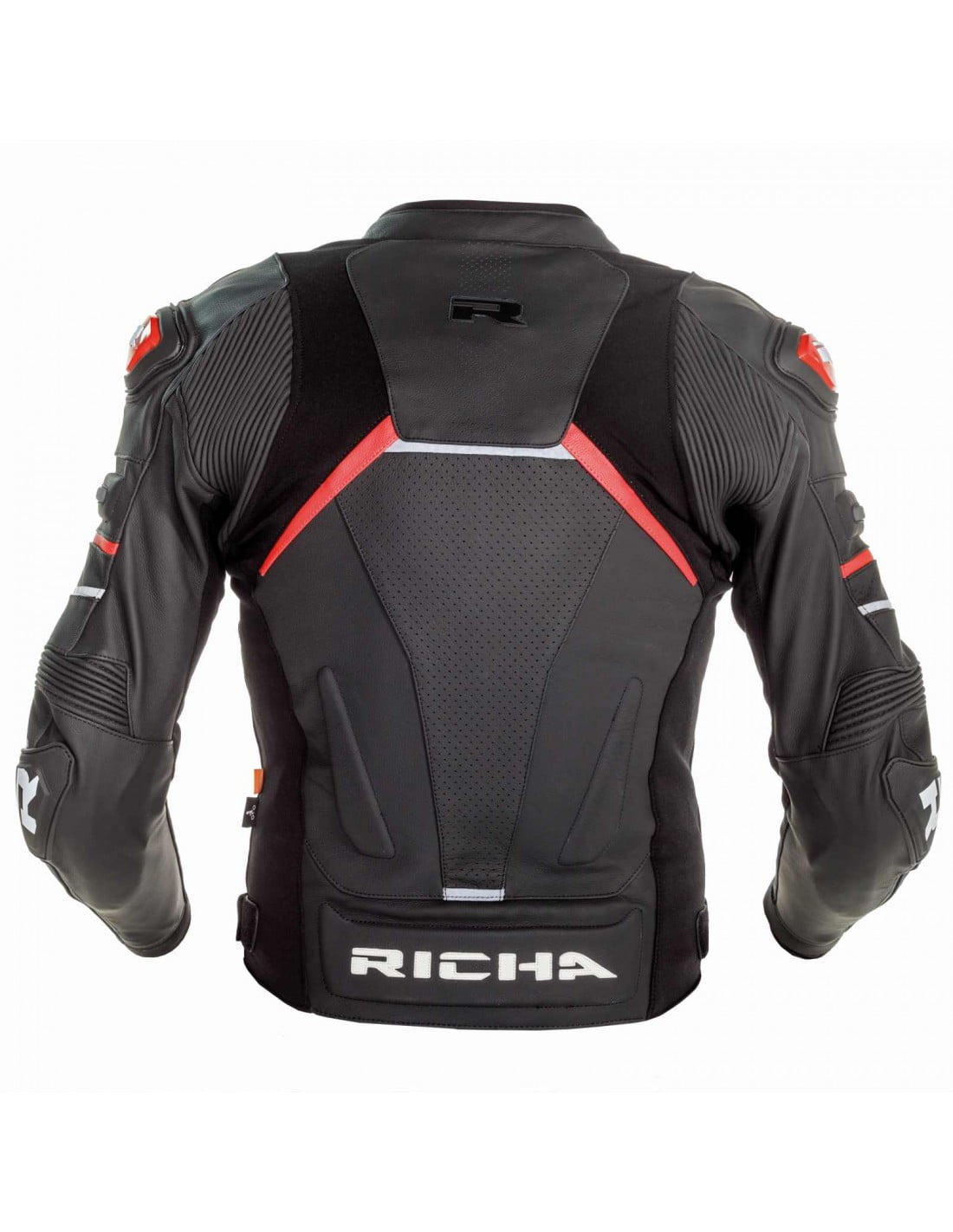 Richa Leather Jacket Mugello II Black /Red