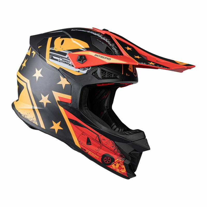 Helma UFO Cross MC Intrepid Black /Red /Orange