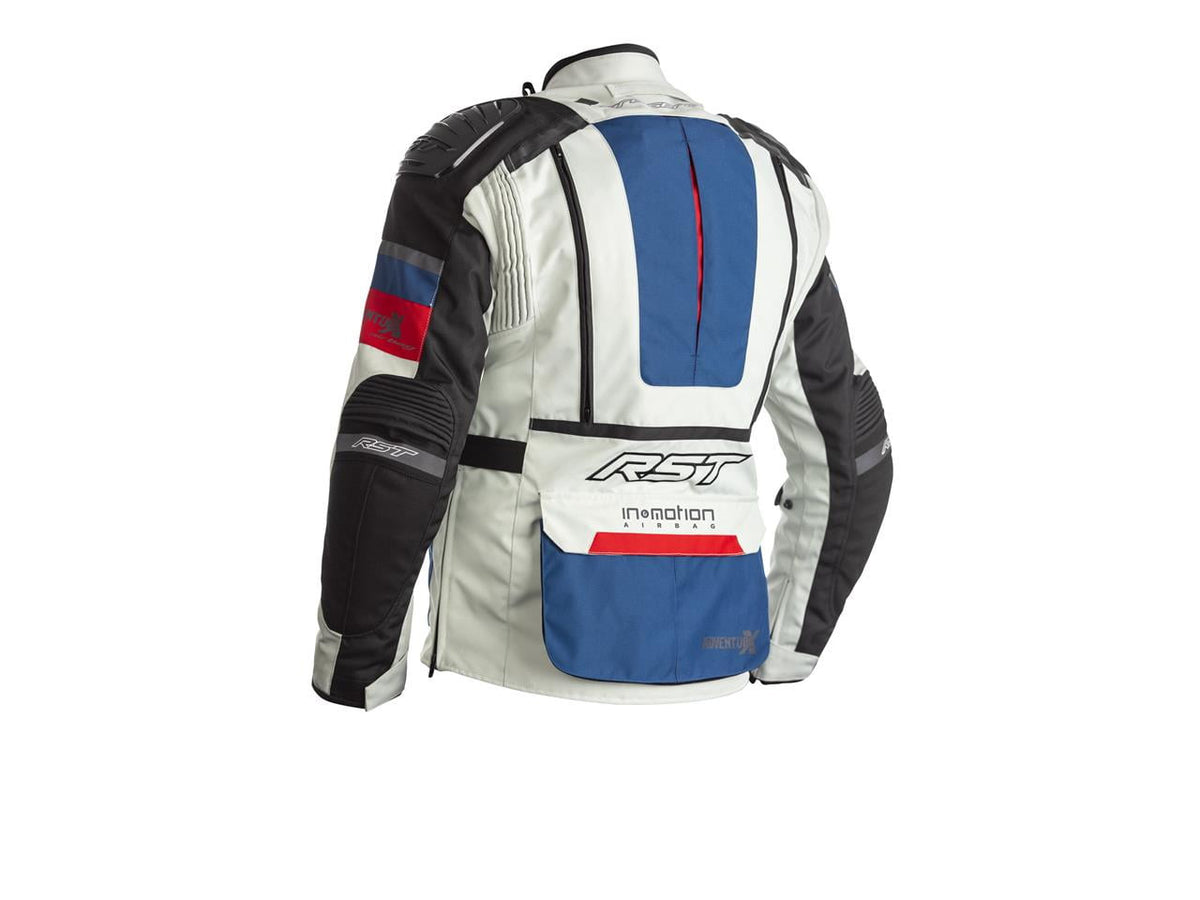 RST Airbag Textile Motorcycle Jacket Adventure-X Blue / Red 