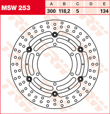 TRW brzdový disk FL MSW253 MSW253