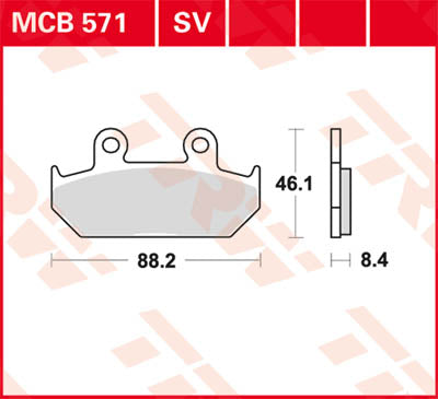TRW BRAKE PAD TRW MCB571 MCB571