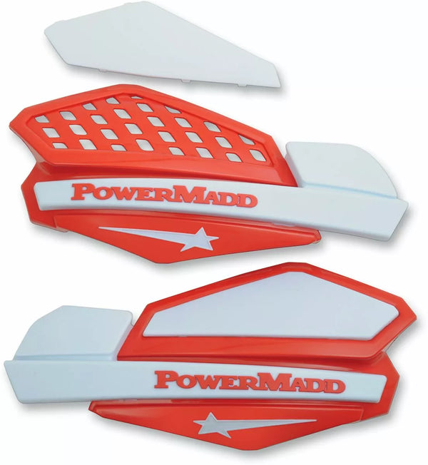 PowerMadd Handguards Star RD/WT 34222