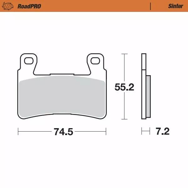 Moto-Master Brake Pad Sinter Front 405001