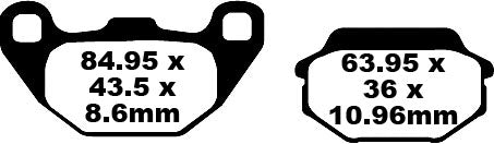 EBC Brzdová podložka SFA Org Scooter SFA305