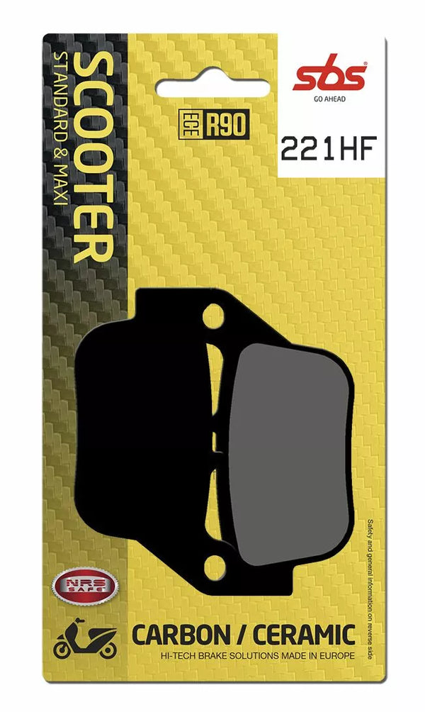 SBS BRAKE PAD CAR/CER SCOOT 221HF