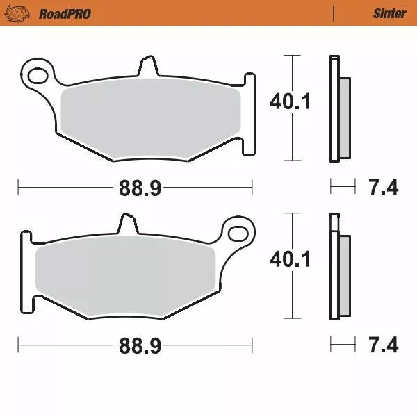 Moto-Master Brake Pad Sinter Zadní 406602