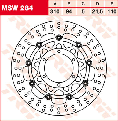 TRW brzdový disk FL MSW284 MSW284