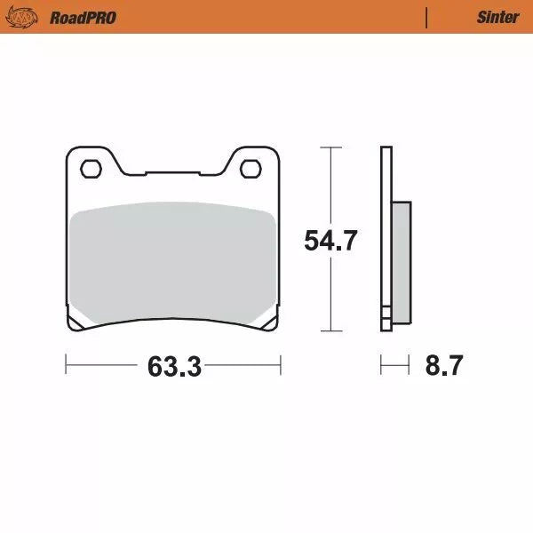 Moto-Master Brake Pad Sinter Zadní 401802