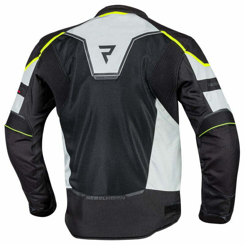 Rebelhorn Textile MC jacket Hiflow IV Black /Silver /Flu