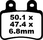 EBC Brzdová podložka SFA Org Scooter SFA350