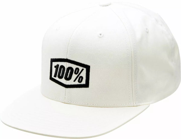 100% Hat Icon SNPBCK WH OS 20044-007