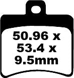 EBC brzdová podložka SFA Org Scooter SFA298