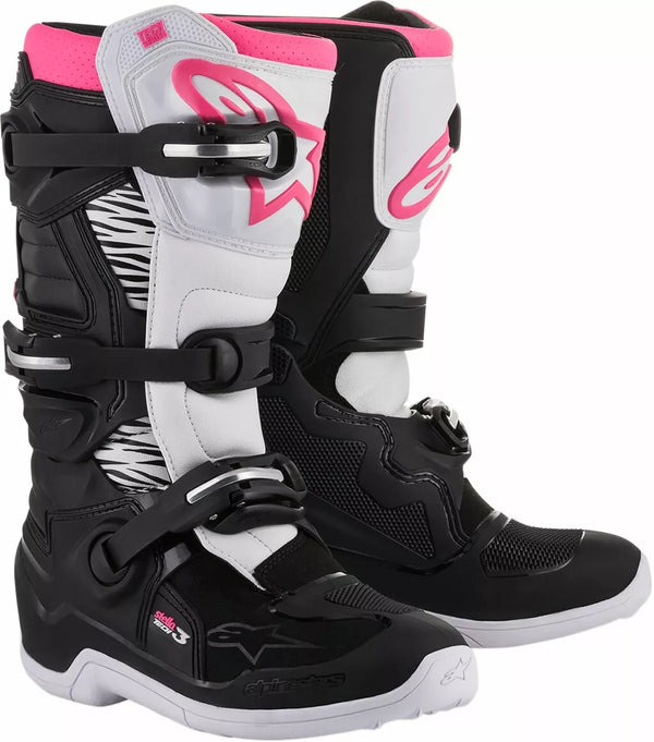 Alpinestars (MX) Boot 4W Tech3 BK/WT/PK 6 2013218-130-6