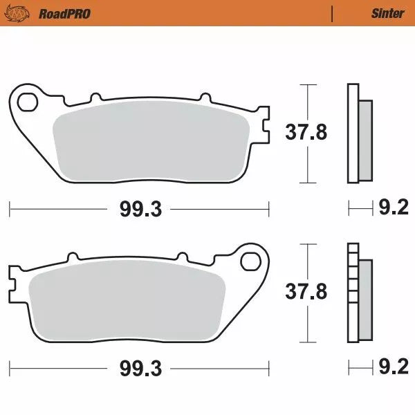 Moto-Master Brake Pad Sinter Zadní 407202