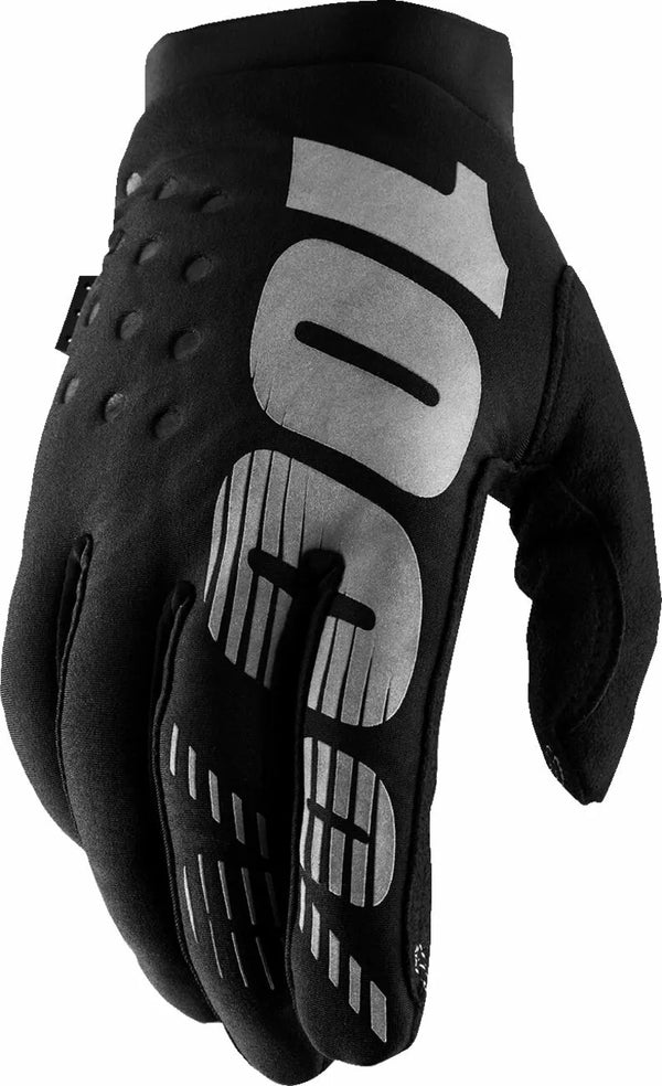 100% GLOVE WM Brisk BK/Gy L 10005-003