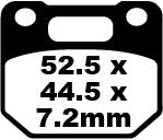 EBC BRAKE PAD FA looks organic FA110