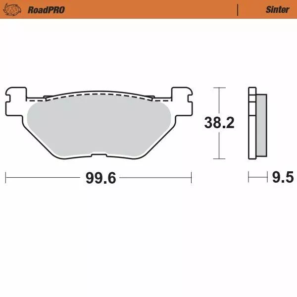 Moto-Master Brake Pad Sinter Zadní 405802