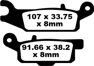 EBC BRAND PAD CARBOR TT nečistota fa444tt