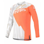 Alpinestars Techstar Factory Metal Svetr bílý/oranžový fluo/zlato