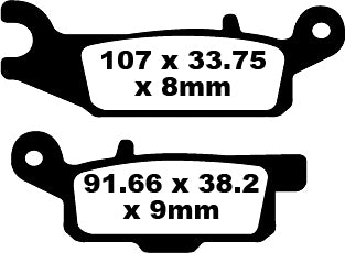 EBC BRAND PAD CARBOR TT nečistota fa446tt