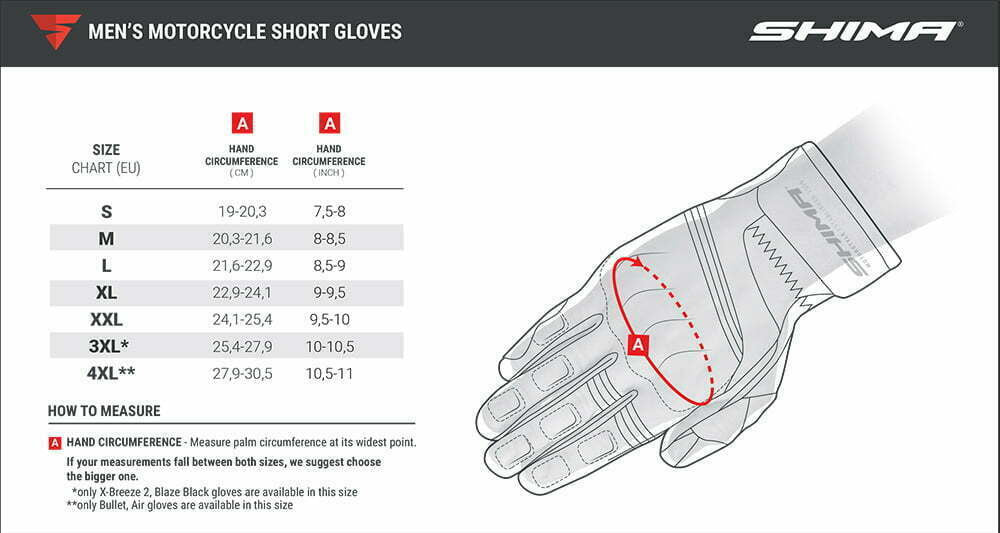 Shima MC Gloves X-Breeze 2 červená