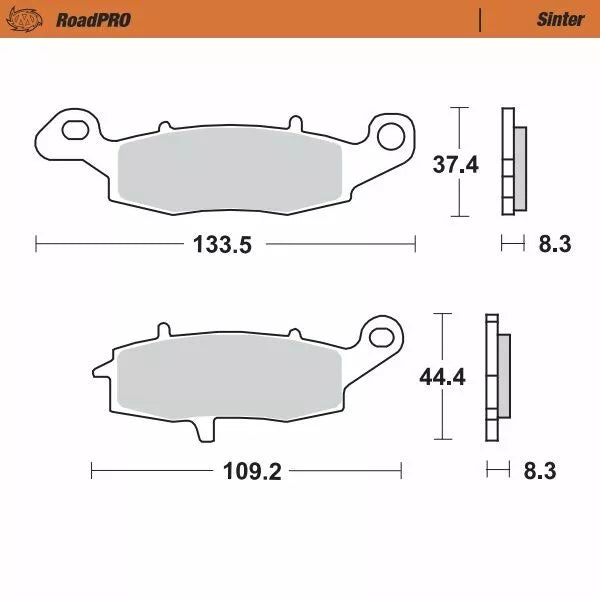 Moto-Master Brake Pad Sinter Zadní 404102