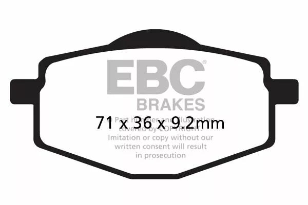EBC BRAKE PAD CARBON SCOOTER SFAC101