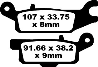 EBC BRAND PAD CARBOR TT nečistota fa445tt