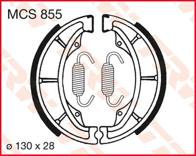 Brzdové boty TRW TRW MCS855 MCS855