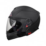 SMK Open MC Helmet Hybrid Evo Black