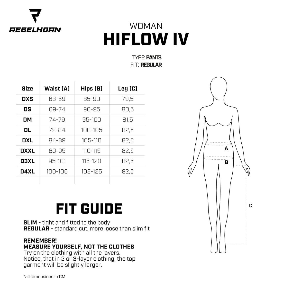 Rebelhorn Dam Textile MC Pants Hiflow IV černá