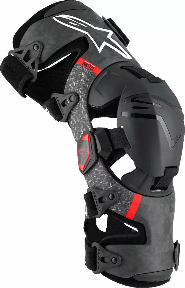 Alpinestars (MX) Kneebrace S-Tech RK-10 BLK/RD 6501425-13-L
