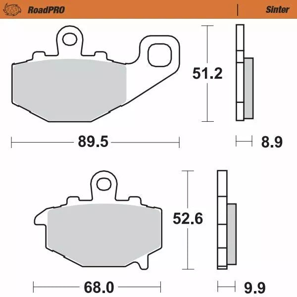 Moto-Master Brake Pad Sinter Zadní 403702