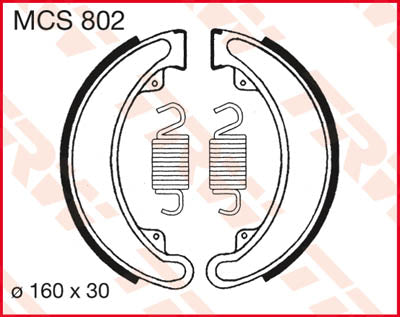 TRW brzdové boty TRW MCS802 MCS802