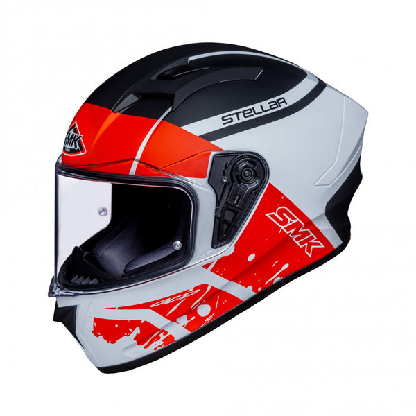 SMK Integral MC Helmet Helmet Stellar Squad Black /White