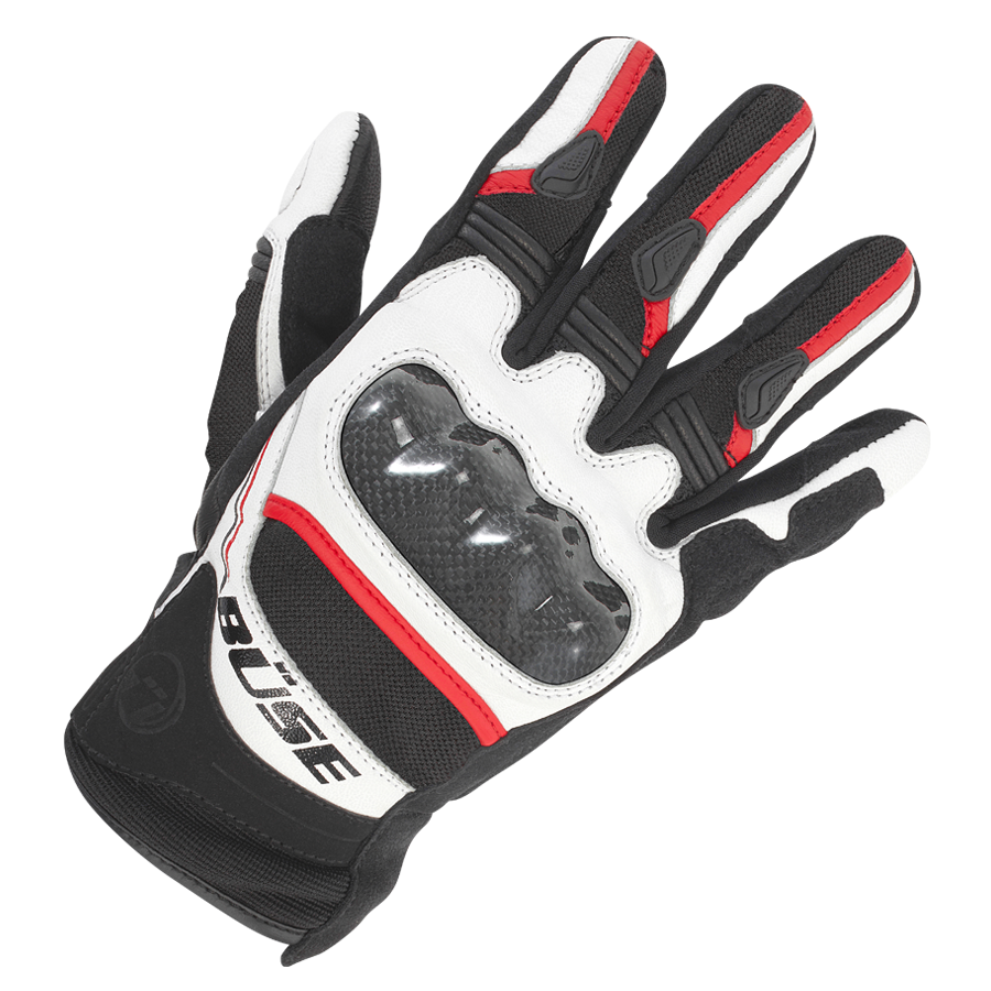 Büse MC-Gloves Bezpečná jízda černá /červená