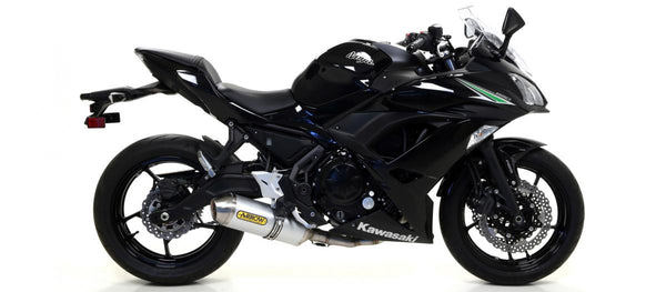 Kawasaki Z 650 17 Homol.Aluminum Race Tech Silencer s uhlíkovým koncovým uzávěrem pro sběratele šipek