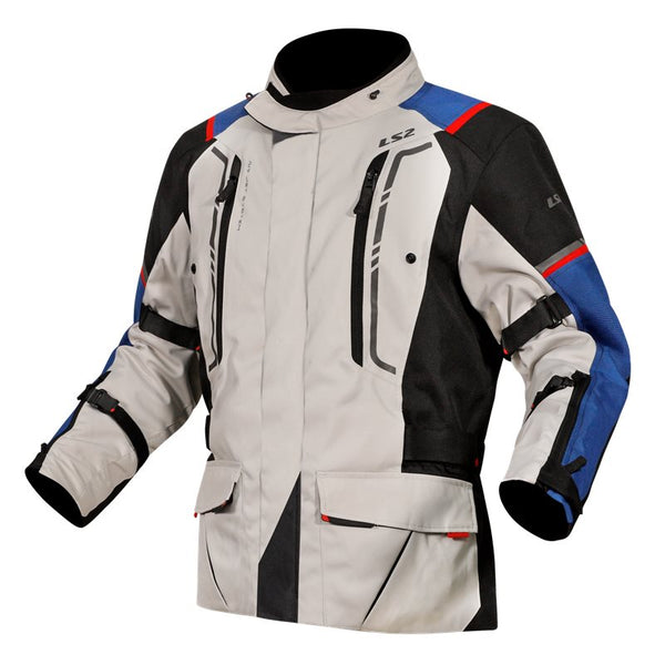 LS2 Textile MC Jacket Narvik Blue /Black /Grey /Red