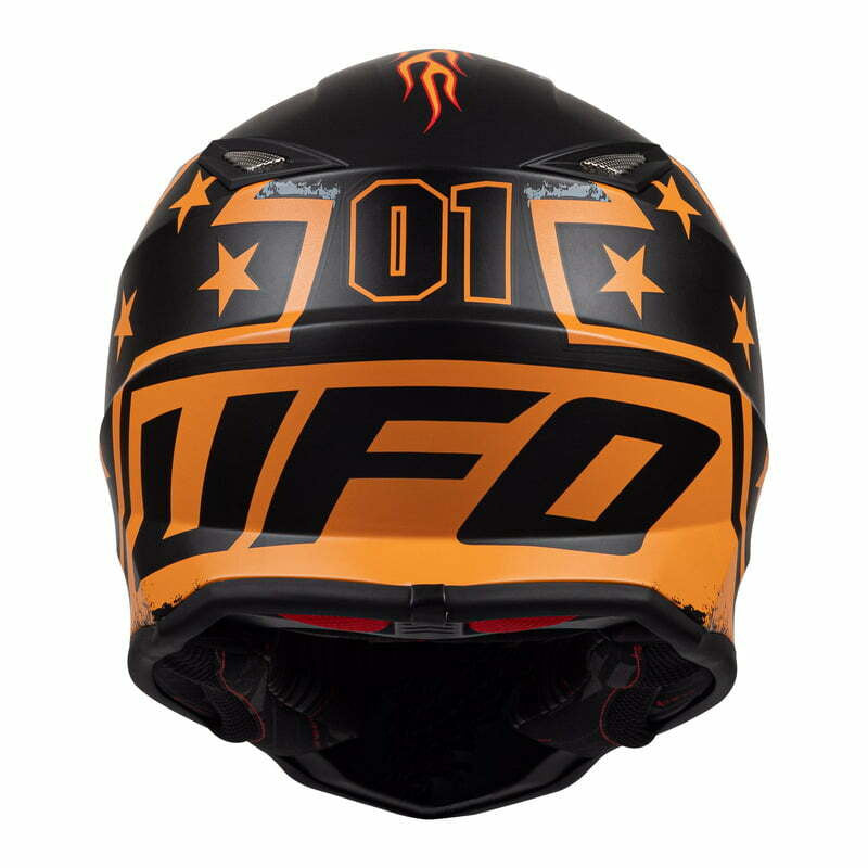 UFO Kids Cross MC Helmen General Orange /Black