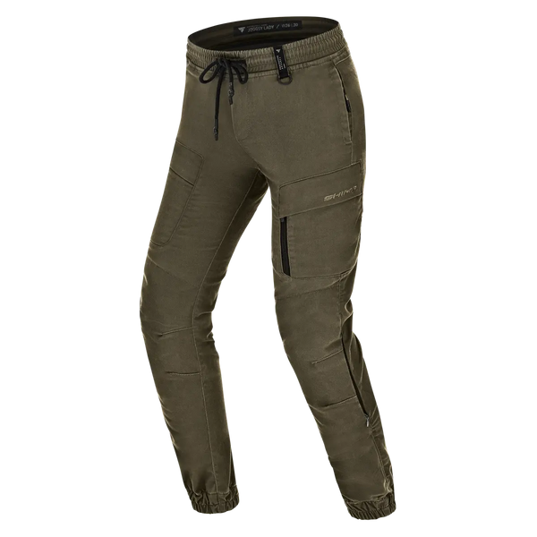 Shima Ladies Kevlar Mc-Pants Joggsy Khaki